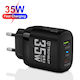 Techsuit Charger Without Cable GaN with USB-A P...