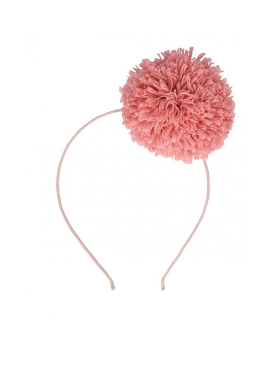 Pink Kids Headband Pomom