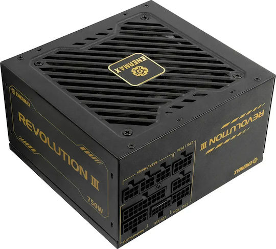 Enermax Revolution III 750W Μαύρο Τροφοδοτικό Υπολογιστή Full Modular 80 Plus Gold