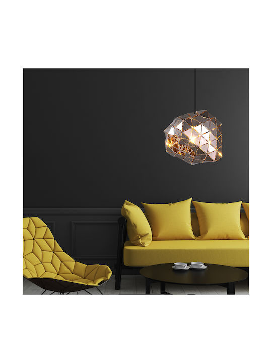Agora Lighting Adjustable Pendant Light Comet Grid with Socket E27 30x30x176cm