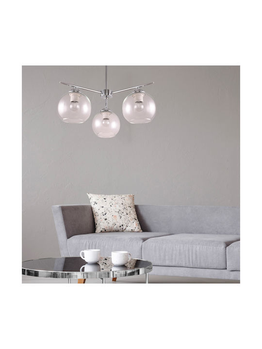 Agora Lighting Hängelampe Nova Kugel mit Fassung E27 50x50x40cm.