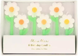 Meri Meri Κεράκια Daisy Κεράκι Γενεθλίων 6τμχ