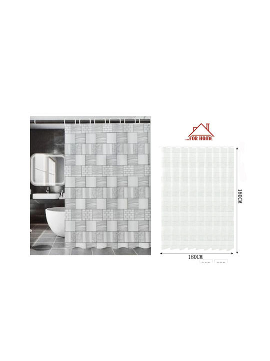 Plastic Shower Curtain 180x180cm Forhome 8585607 Home