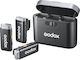 Godox WEC-S KIT 2 Σετ Ασύρματο Μικρόφωνο Πέτου, Clip On, Ζώνης για Φωνητικά