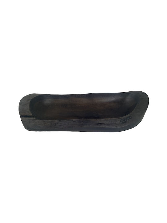 Nakaro Wood Купа за сервиране Овални Дърво Черен 50x21бр