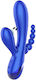 Scala Xocoon Triple Love Clitoral Vibrator 19cm Blue