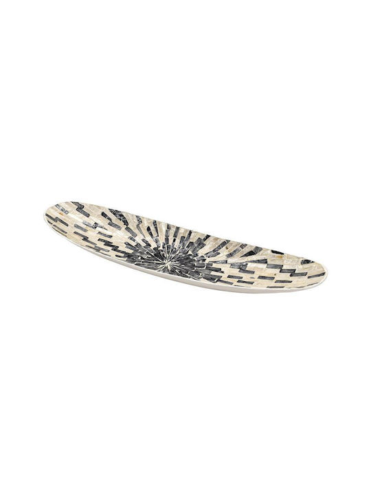 Bol decorativ bambus-coajă Fylliana Fl01 culoare gri-alb 54x15x7cm Fylliana 944-124-006