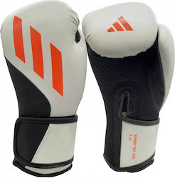 adidas Speed Tilt 200 Παιδικά Γάντια Πυγμαχίας Δερμάτινα για Αγώνα Λευκά adidas Speed Tilt 200 Παιδικά Γάντια Πυγμαχίας Δερμάτινα για Αγώνα Λευκά