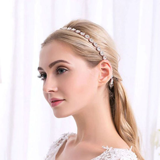 Decoration Crystals Customizable Hair Belt Bracelet or Necklace Rose Gold “jasmin”