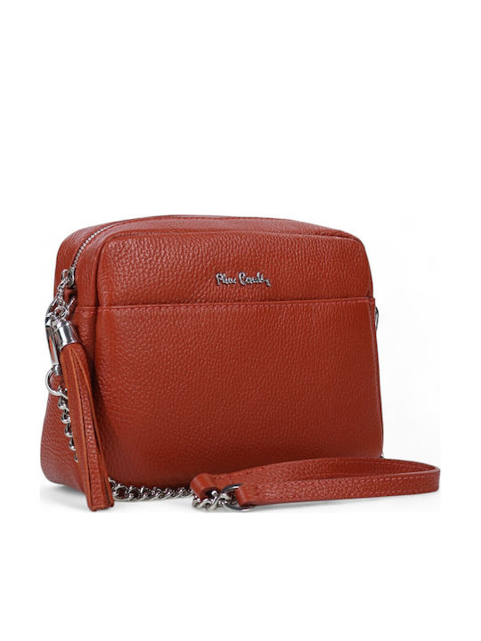 Sac à épaule Femme Pierre Cardin, Moyen, Simili Cuir Marron, Fermeture éclair, Neuf Avec étiquettes