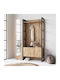 Мебел за антре с Шкаф за Обувки Pine 125.5x35.5x180см