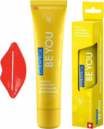 Curaprox Grapefruit Bergamot + Squeezer Οδοντόκρεμα για Λεύκανση , Τερηδόνα & Πλάκα 60ml