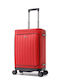 Bange Premium Collection Laptop Cabin Suitcase Fabric Red with 4 Wheels Height 56cm