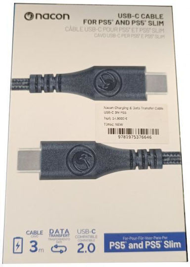 Nacon USB 2.0 Kabel USB-C männlich - USB-C 3m (36659620255583)