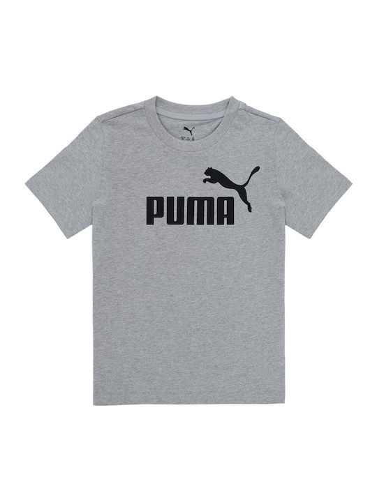 PUMA Tricou pentru copii Gri Logo