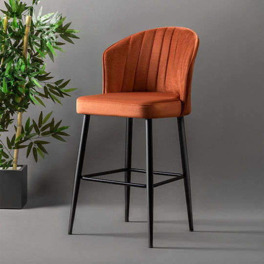 Hocker Bar Metall Terracotta-black 4Stück 52x42x97cm