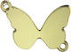 Plexiglass Butterfly Gold 20mm 8pcs