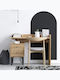 Birou Puuk Din Lemn Stejar-Negru 100x45x80 cm