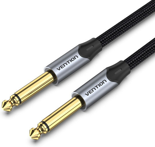 Vention Cable 6.3mm male - 6.3mm male 1m Γκρι BASHF