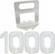 Fliesen-Nivellierclips 1,0 mm Set 100 Stück X10