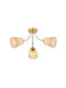 Agora Lighting Plafonieră de Tavan Aurie cu Soclu E27