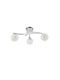 Agora Lighting Deckenleuchte 57cm Silber mit Fassung E14