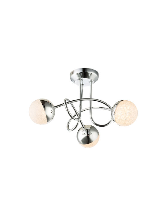 Agora Lighting Plafonieră de Tavan 33buc Argintiu cu LED Integrat
