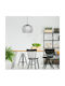 Agora Lighting Verstellbar Hängelampe Schwarz Kugel mit Fassung E27 28x29x110cm.