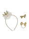Set of 3 Hairband Clip Hair Tie