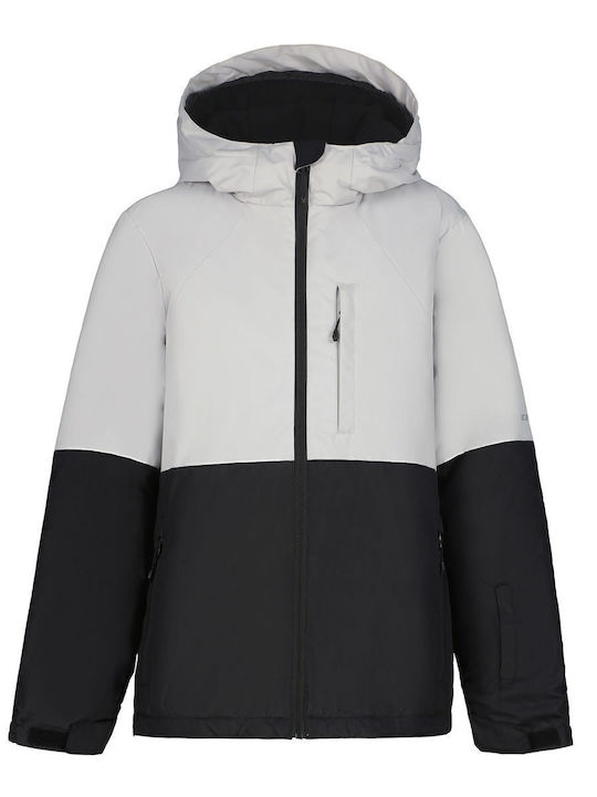 Kids' Casual Jacket with Hood Grey-black