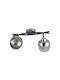 Agora Lighting Πλαφονιέρα Οροφής Chrome με Ντουί E27