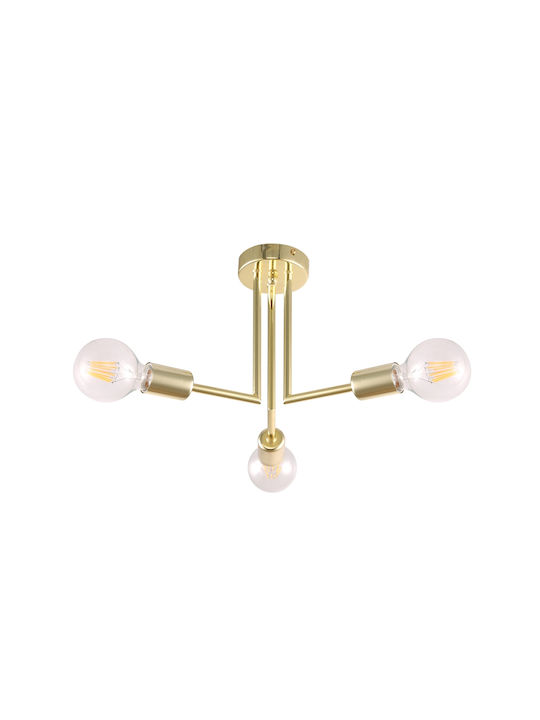 Agora Lighting Plafonieră de Tavan 49buc Aurie cu Soclu E27
