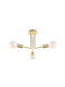 Agora Lighting Plafonieră de Tavan 49buc Aurie cu Soclu E27