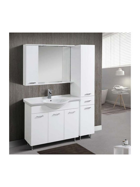 Mabo Банско Огледало LED от MDF с Шкаф