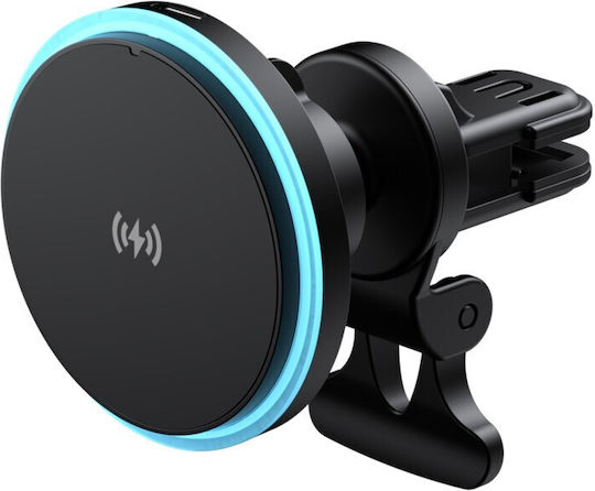 Havit Car Mobile Mount with Magnet and Wireless Charging Black