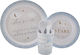 Bambino by Juliana Set de hrănire din Plastic Albastru 4buc