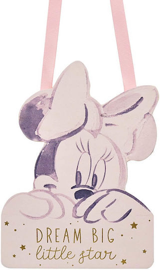 Minnie Mouse Αναμνηστικό Δώρο για Μωρά από Ξύλο για Κορίτσι