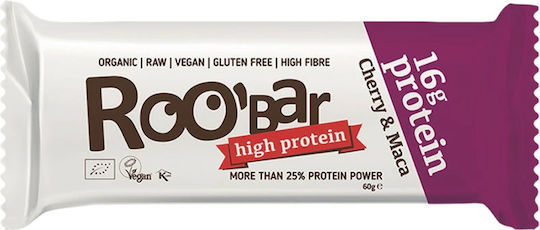 RooBar Μπάρα με 26gr Πρωτεΐνης & Γεύση Κεράσι Maca 60gr