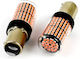 Lampen Auto P21/5W-BAY15D-1157 Canbus LED Rot 12V 2Stück
