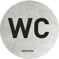 Σήμα Alu Wc Φ10cm Σήμα Alu Wc Φ10cm