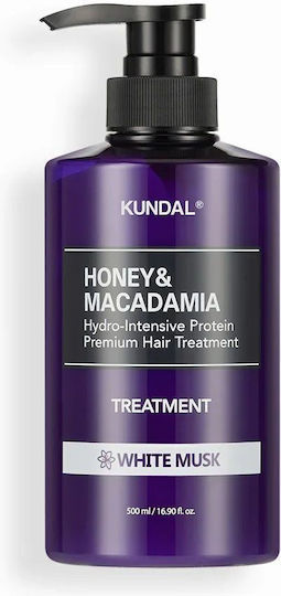 Kundal Маска за коса Honey & Macadamia за Хидратация с Кератин и Арган 500мл