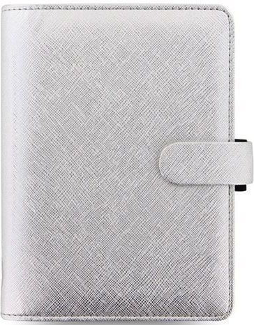 Filofax Ημερήσιο Organizer Personal Saffiano Metallic Silver