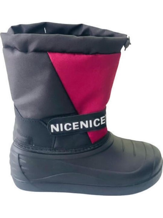 Cizme de cauciuc pentru copii cu captuseala interna Negre
