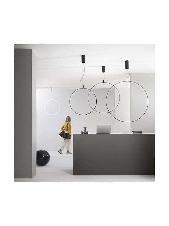 Fan Europe Toorx Висящо Таванно Осветително Тяло Черно LED с Студено Бяла Светлина 80x80см