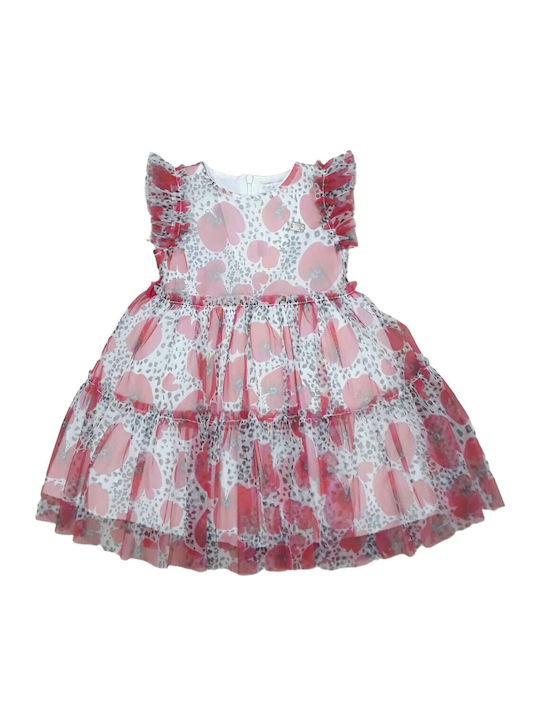 Evita Kinderkleid Red Poppies Tüll Red