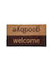 Entrance Mat made of Coir with Anti-slip Backing Welcome 40x70cm