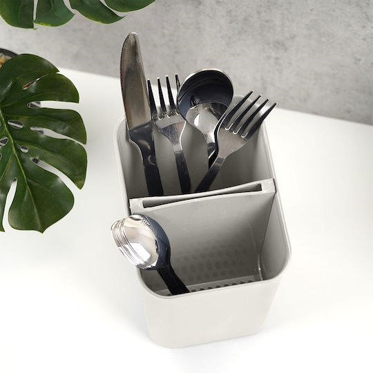 Vilde Suport De Scurgere Pentru Tacâmuri Din Plastic Gri 14x11.5x16cm
