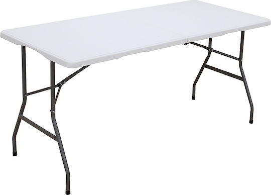 Tisch Zusammenklappbar Weiß 180x70x74cm