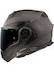 LS2 FF901 Advant X Carbon Solid Matt Каска Мотор Флип Ъп ECE 22.06 1550гр с Pinlock и Sunvisor