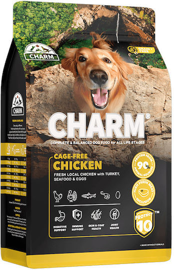 Charm 10kg Ξηρά Τροφή Σκύλων με Κοτόπουλο, Γαλοπούλα, Συκώτι και Μήλο